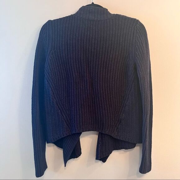 Lou & Grey Marled Grey Open Cardigan Sweater - Picture 8 of 9